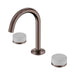 Nero Serenity Lead Free DZR Brass And Natural Marble Basin Set Arc Spout With Carrara Handle