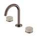 Nero Serenity Lead Free DZR Brass And Natural Marble Basin Set Arc Spout With Rome Travertine Handle