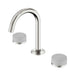 Nero Serenity Lead Free DZR Brass And Natural Marble Basin Set Arc Spout With Carrara Handle