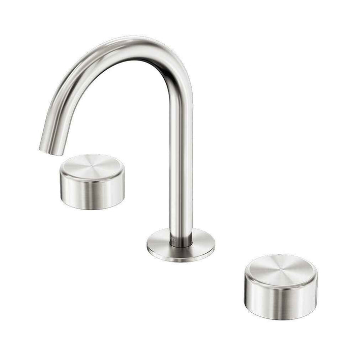 Nero Serenity Lead Free DZR Brass Basin Set Arc Spout With Metal Handle