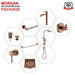 Complete Brushed Bronze Round Premium Bathroom Package - Tapware, Shower Set & Accessories