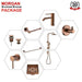 Complete Brushed Bronze Round Premium Bathroom Package - Tapware, Shower Set & Accessories