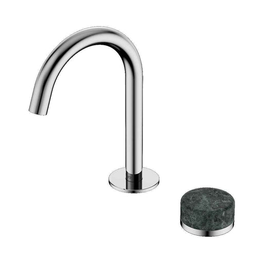Nero Serenity Progressive Lead-Free DZR Brass Basin Mixer With Verde Alpi Handle