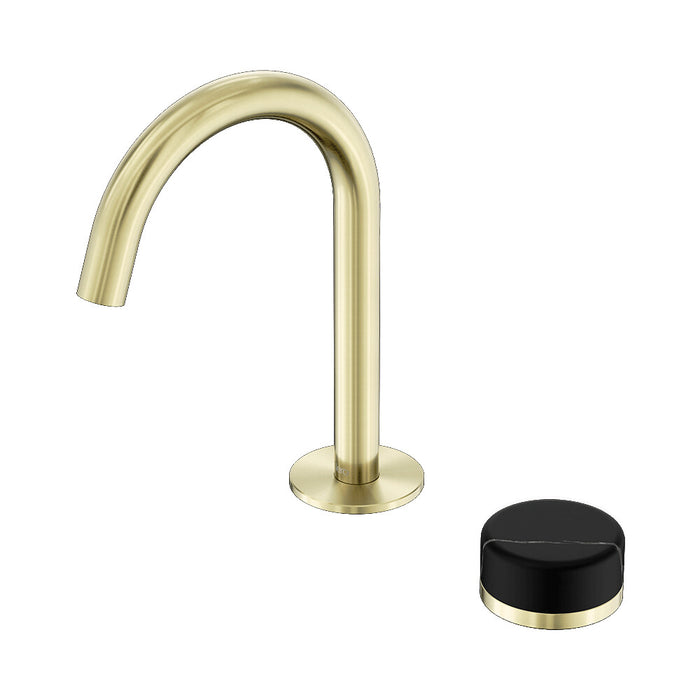 Nero Serenity Progressive Lead-Free DZR Brass Basin Mixer With Marquina Black Handle