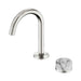 Nero Serenity Progressive Lead-Free DZR Brass Basin Mixer With Arabescato Corchia Handle
