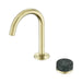 Nero Serenity Progressive Lead-Free DZR Brass Basin Mixer With Verde Alpi Handle