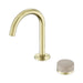Nero Serenity Progressive Lead-Free DZR Brass Basin Mixer With Rome Travertine Handle