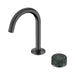 Nero Serenity Progressive Lead-Free DZR Brass Basin Mixer With Verde Alpi Handle