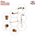 Complete Brushed Copper Round Essential Bathroom Package - Tapware, Shower Set & Accessories