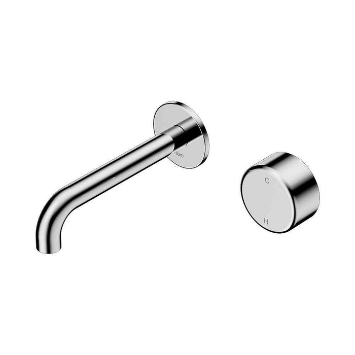 160mm Nero Serenity Progressive Lead-Free DZR Brass Wall Basin Mixer With Metal Handle