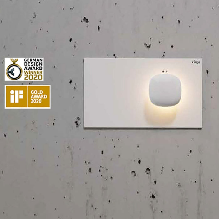 Viega Visign More 202 Electronic Flush Plate With LED Lamps For Viega Prevista Concealed Cisterns