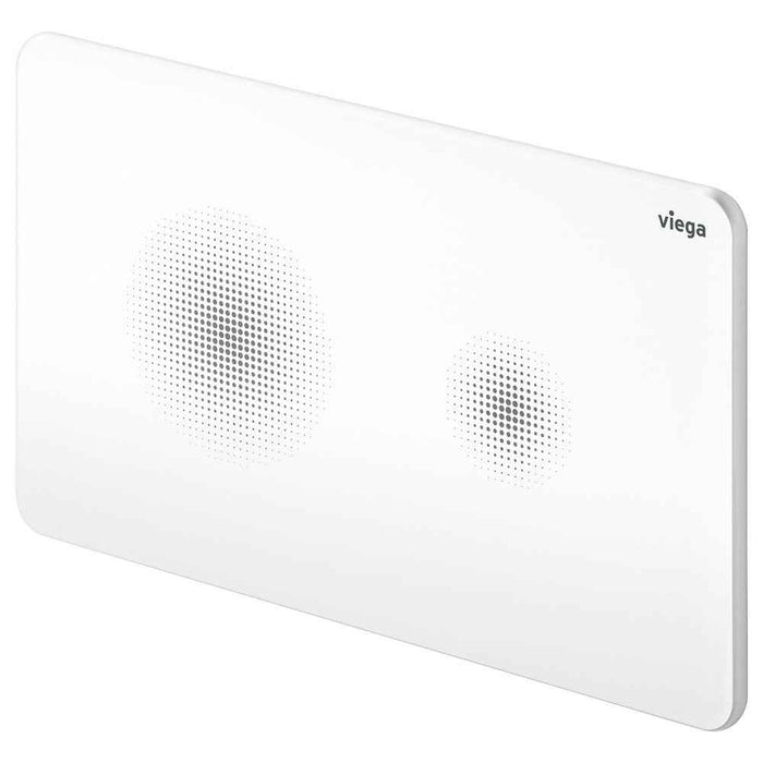 Viega Visign Style25 Gloss White Touchless Electronic Flush Plate For Viega Prevista Concealed Cisterns