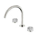 Nero Serenity Lead-Free DZR Brass Bath/Kitchen Set Arc With Arabescato Corchia Handle