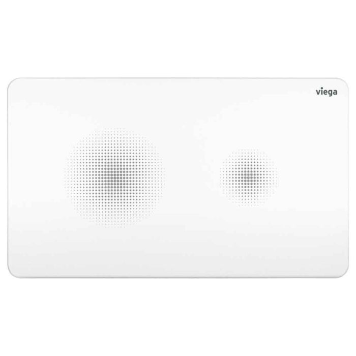Viega Visign Style25 Gloss White Touchless Electronic Flush Plate For Viega Prevista Concealed Cisterns