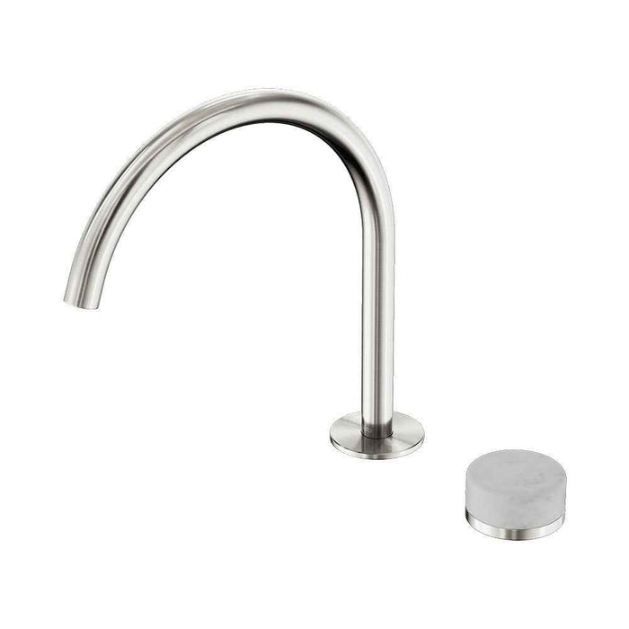 Nero Serenity Progressive Lead-Free DZR Brass Bath/Kitchen Mixer Arc With Carrara Handle