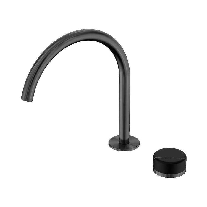 Nero Serenity Progressive Lead-Free DZR Brass Bath/Kitchen Mixer Arc With Marquina Black Handle