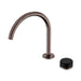 Nero Serenity Progressive Lead-Free DZR Brass Bath/Kitchen Mixer Arc With Marquina Black Handle