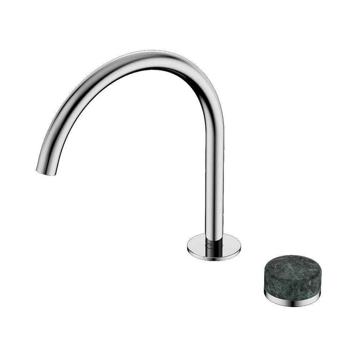 Nero Serenity Progressive Lead-Free DZR Brass Bath/Kitchen Mixer Arc With Verde Alpi Handle