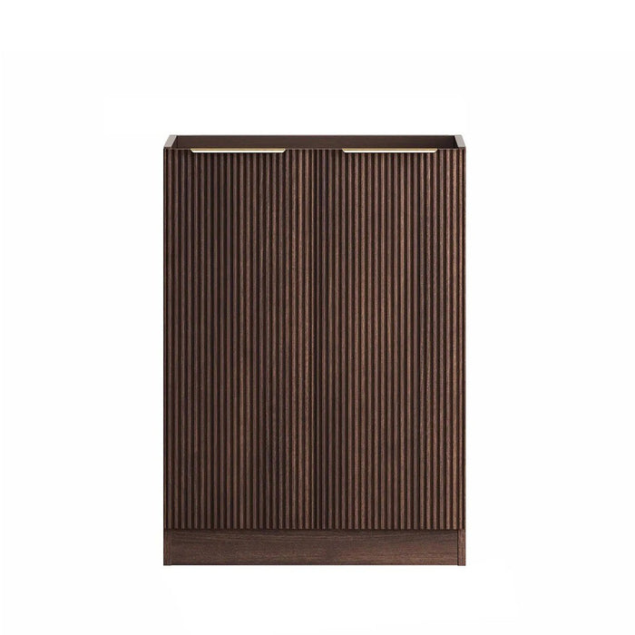 650*600*900mm Otti Havana Sable Walnut Fluted Moisture Resistant Plywood Base Cabinet Laundry Kit