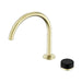 Nero Serenity Progressive Lead-Free DZR Brass Bath/Kitchen Mixer Arc With Marquina Black Handle