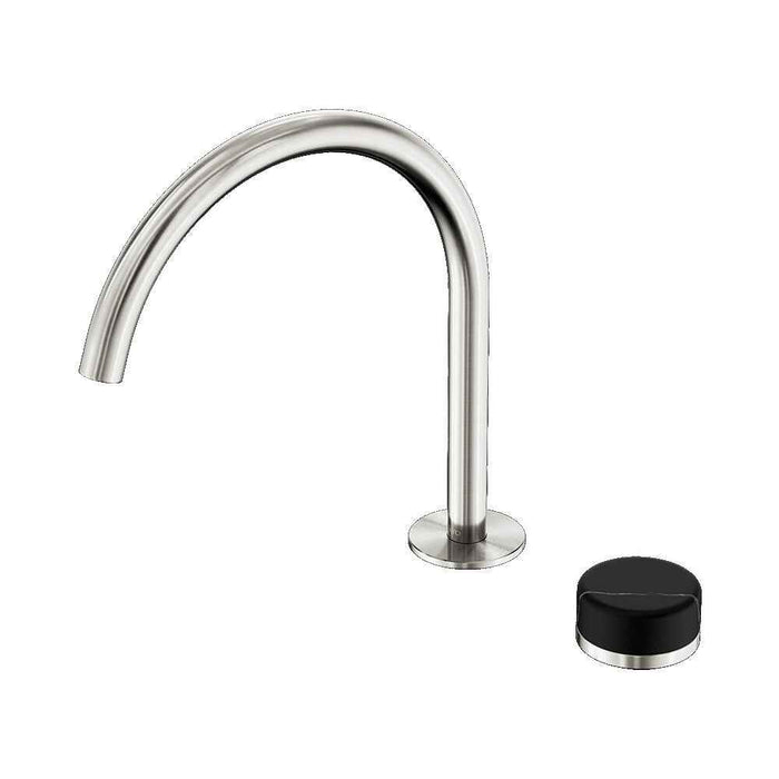 Nero Serenity Progressive Lead-Free DZR Brass Bath/Kitchen Mixer Arc With Marquina Black Handle