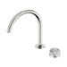 Nero Serenity Progressive Lead-Free DZR Brass Bath/Kitchen Mixer Arc With Arabescato Corchia Handle
