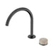 Nero Serenity Progressive Lead-Free DZR Brass Bath/Kitchen Mixer Arc With Rome Travertine Handle