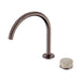 Nero Serenity Progressive Lead-Free DZR Brass Bath/Kitchen Mixer Arc With Rome Travertine Handle