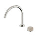 Nero Serenity Progressive Lead-Free DZR Brass Bath/Kitchen Mixer Arc With Rome Travertine Handle