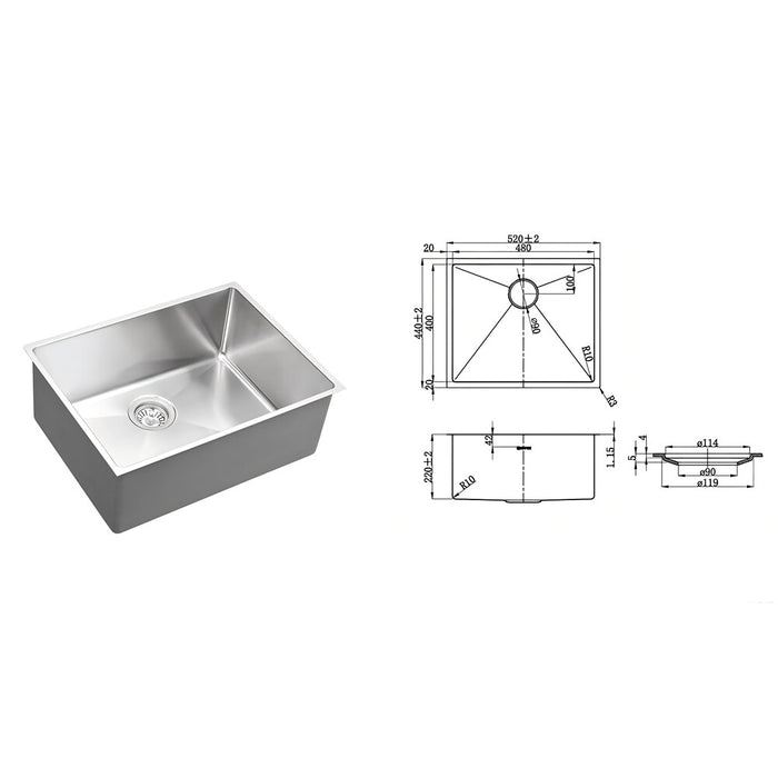 650*600*900mm Otti Havana Sable Walnut Fluted Moisture Resistant Plywood Base Cabinet Laundry Kit