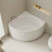 1000/1200*630mm Mercio Stanford Gloss White Acrylic With Overflow Triangle Corner Bathtub