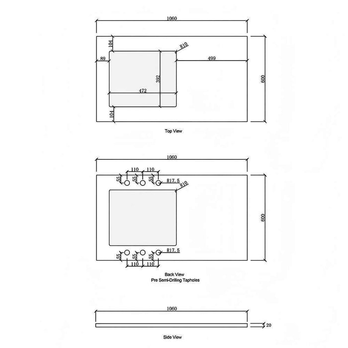 1715*600*2100mm Otti Havana Sable Walnut Fluted Moisture Resistant Plywood Laundry Kit