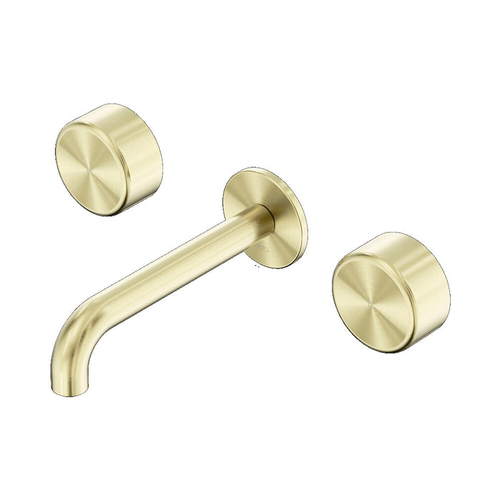 160mm Nero Serenity Lead-Free DZR Brass Wall Basin Set With Metal Handle