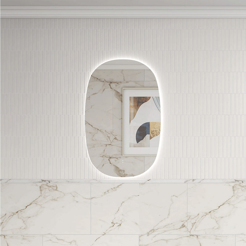 580-1400mm Aulic Valmont Oval Touch-Free Sensor LED Bathroom Mirror