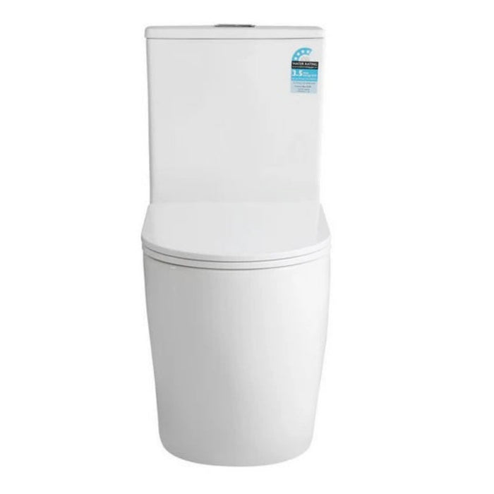 655*385*840mm Poseidon Dune Tornado Rimless Ceramic Back To Wall Toilet Suite