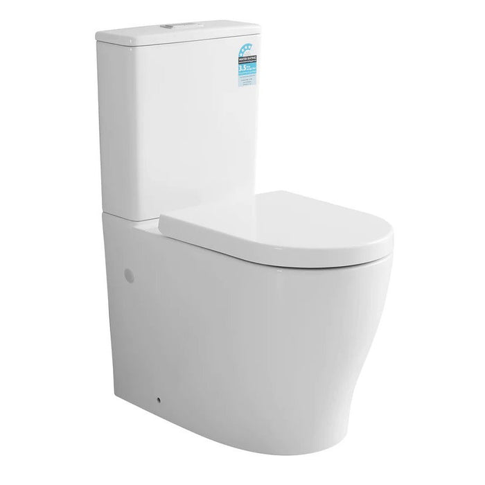 660*385*860mm Poseidon Lumia Tornado Rimless Ceramic Back To Wall Toilet Suite