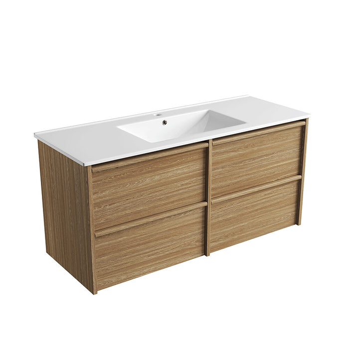 600-1800*460*560mm Aulic Venetta Harvest Oak Plywood Framed Wall Hung Vanity