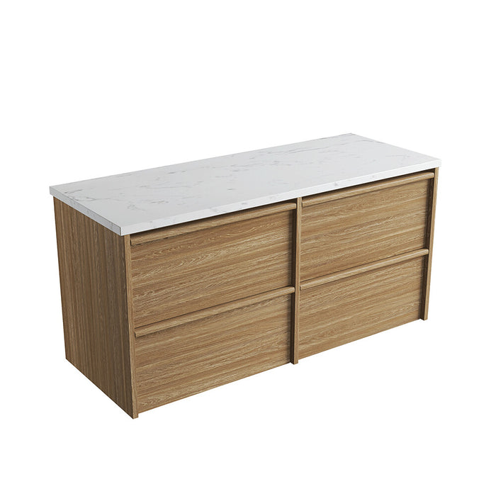 600-1800*460*560mm Aulic Venetta Harvest Oak Plywood Framed Wall Hung Vanity