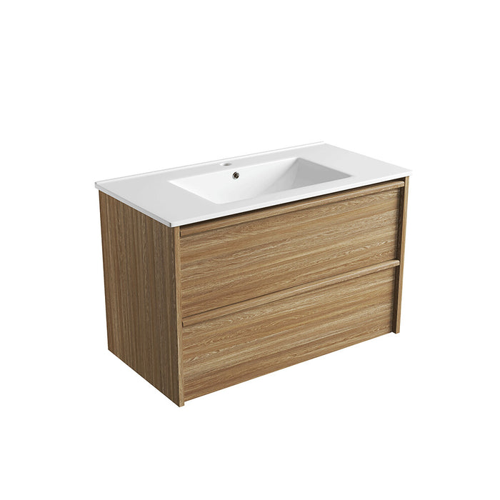 600-1800*460*560mm Aulic Venetta Harvest Oak Plywood Framed Wall Hung Vanity