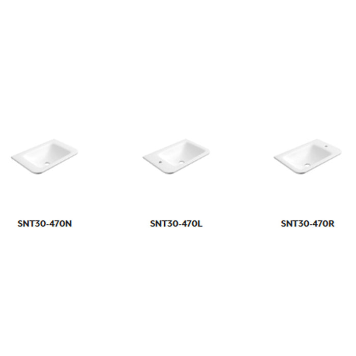 450*300*840mm Aulic Hartelle Matt White Plywood Fluted Curved Mini Freestanding Vanity