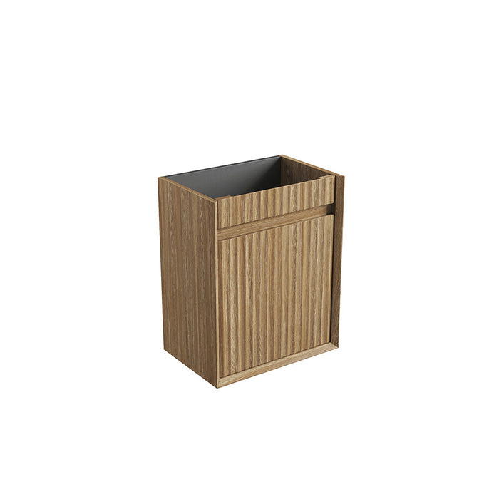 450*300*540mm Aulic Ravia Harvest Oak Plywood Fluted Mini Wall Hung Vanity