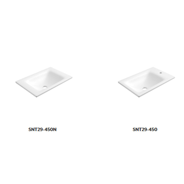 450*300*840mm Aulic Ravia Matt White Plywood Fluted Mini Freestanding Vanity