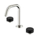 Nero Serenity Lead-Free DZR Brass Basin Set Edge Spout With Marquina Black Handle