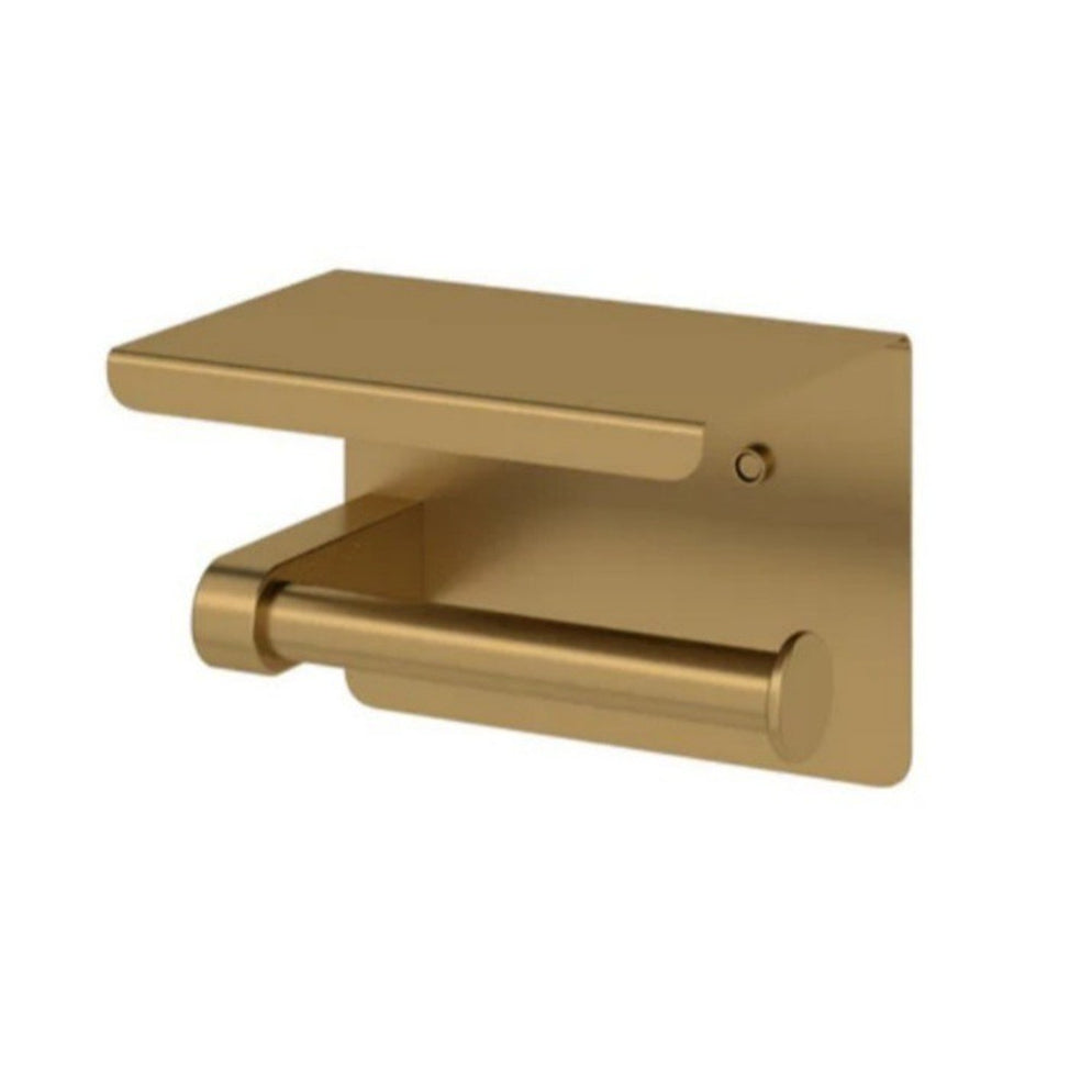 140mm Amoza Stainless Steel Brushed Copper Single Square Toilet Roll ...