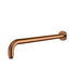 400mm ACL Brushed Copper Stainless Steel Round Horizontal Shower Arm