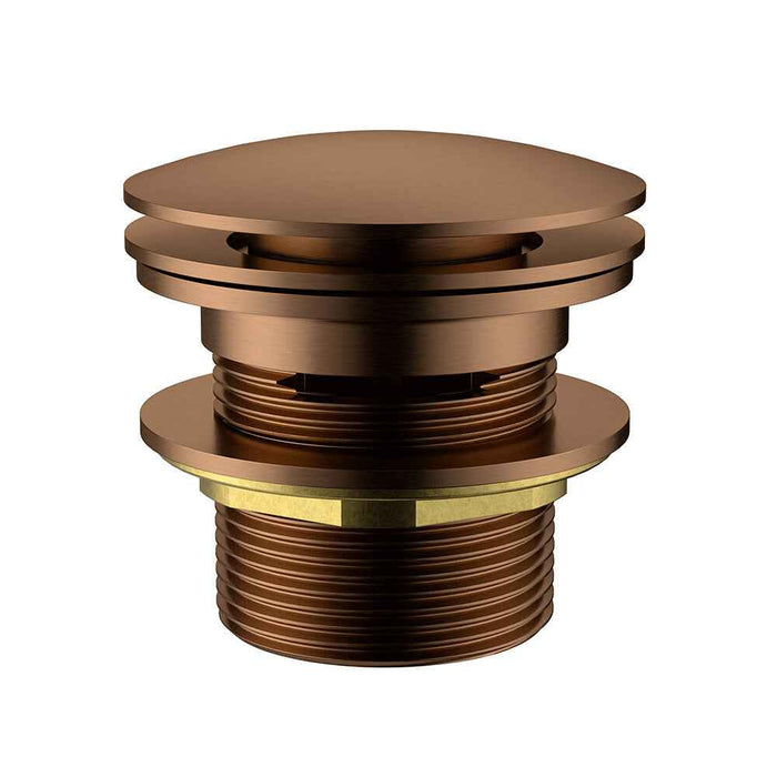 ACL Brushed Copper Brass Bath Removable Pop-up Waste With Overflow