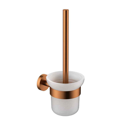 ACL Otus Slimline Brushed Copper Stainless Steel Toilet Brush Set