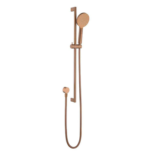 ACL Cora Brushed Copper Brass Rail Shower