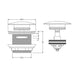 ACL Brushed Copper Brass Bath Removable Pop-up Waste With Overflow