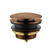 ACL Brushed Copper Brass Bath Removable Pop-up Waste No Overflow